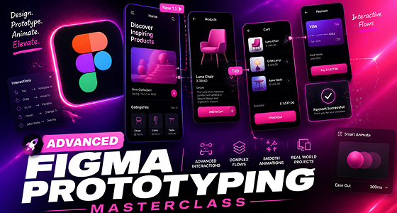 Figma Advanced Prototyping Masterclass