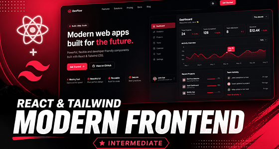 React & Tailwind Modern Frontend